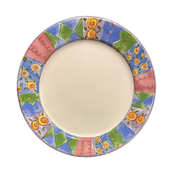 Sango Sue Zipkin Dinner Plate Biscotti 10 5/8"D Oven Safe 3023 - Picture 2 of 6